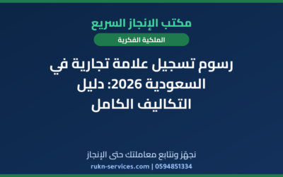 رسوم تسجيل علامة تجارية في السعودية 2026: دليل التكاليف الكامل