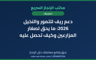 دعم ريف للتمور والنخيل 2026: ما يحق لصغار المزارعين وكيف تحصل عليه