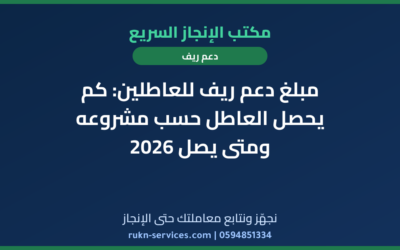 مبلغ دعم ريف للعاطلين: كم يحصل العاطل حسب مشروعه ومتى يصل 2026